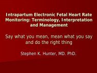 Electronic Fetal Heart Rate Monitoring: Say what you mean, and ...