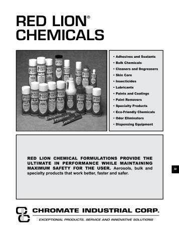 RED LION® CHEMICALS - Chromate Industrial Corporation