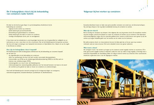 Arbeidsrisico's bij de behandeling van containers - Inspectie SZW