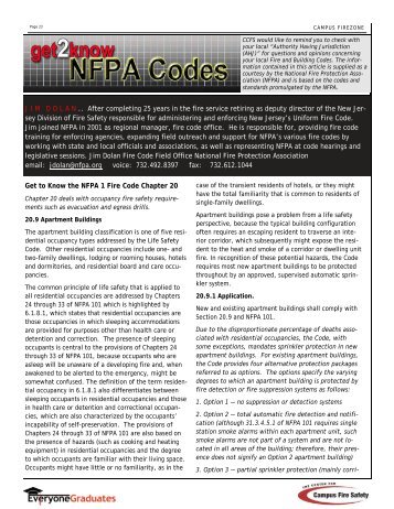 Get to Know the NFPA 1 Fire Code Chapter 20 JIMDOLAN .. After ...