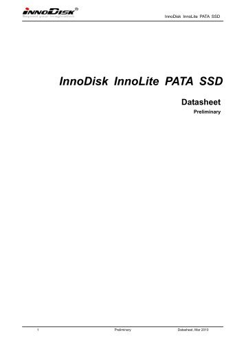 InnoDisk InnoLite PATA SSD - Jactron