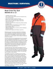 Orange with Black Bottom Mustang Survival MC5445 Catalyst Flotation Coat