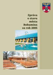 ZprÃ¡va o stavu mÄsta za rok 2005 ve - MÄsto BohumÃ­n