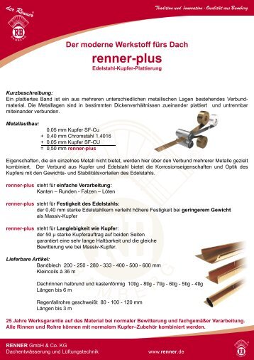 renner-plus - RENNER GmbH & Co. KG