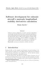 Software development for subsonic aircraft's unsteady ... - doiSerbia