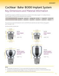 Cochlear™ Baha® BI300 Implant System