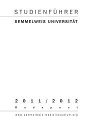 semmelweis egyetem - Semmelweis KiadÃ³