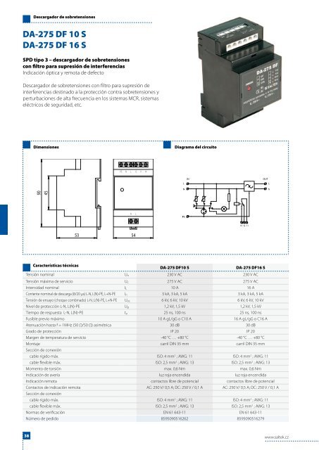 CATALOGO PROTECTORES DE SOBRETENSION