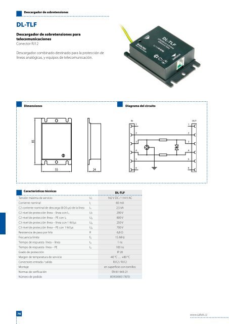 CATALOGO PROTECTORES DE SOBRETENSION