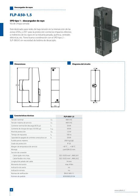 CATALOGO PROTECTORES DE SOBRETENSION