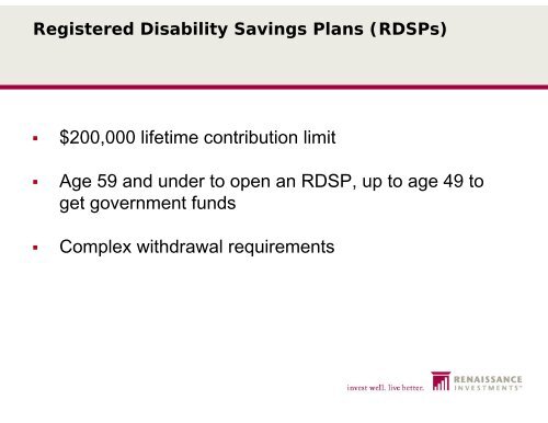 CIFPs: Tax & Budget 2012 Update