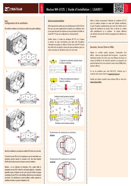 NOCTUA NH-U12S Manual FR - Noctua.at