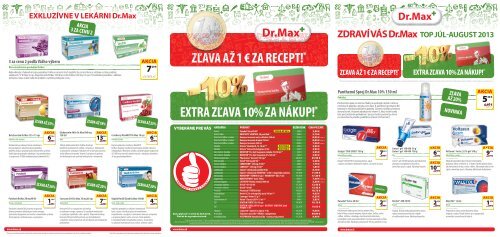 Stiahnite si aktuÃ¡lny letÃ¡k vo formÃ¡te PDF. - LekÃ¡reÅ Dr.Max