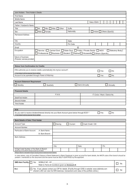 Account Opening form for Brokerage and Demat ... - JM Financial