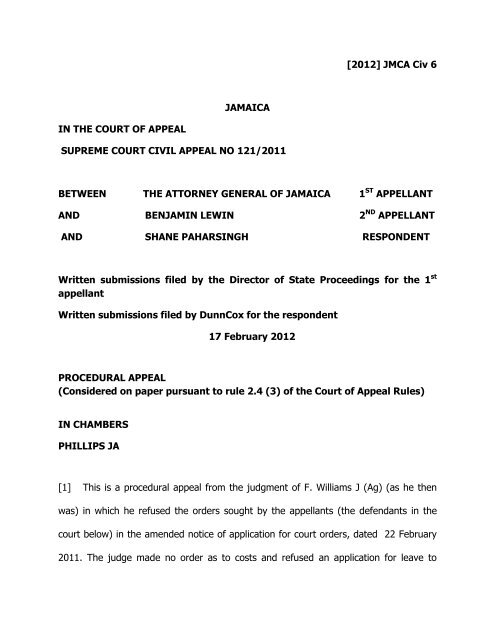 Attorney General of Jamaica (The) & Anor v Paharsingh (Shane).pdf