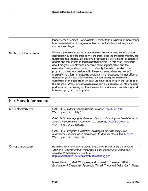 GAO-12-208G, Designing Evaluations: 2012 Revision