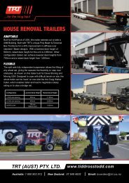 house removal trailers adaptable - Trt