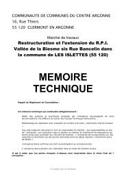 memoire technique - Centre-Argonne - Administration