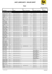 agip lubricants - dealer sheet mercedes-benz - ENI Products Finland