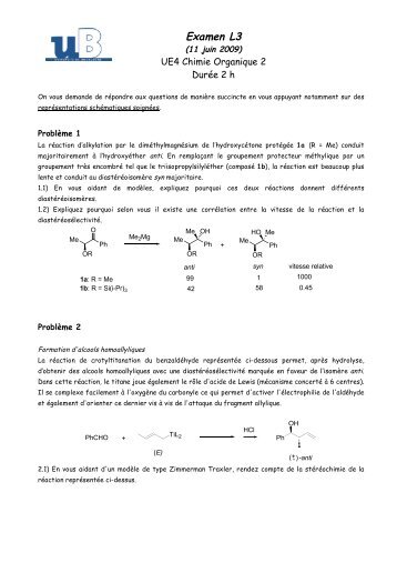 Juin 2009 - L3 Chimie Dijon