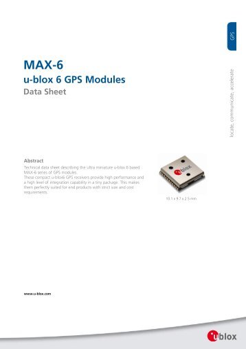 u-blox 6 GPS Modules - Picaxe
