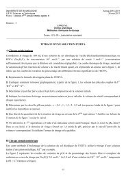 TITRAGE D'UNE SOLUTION D'EDTA A) Titrage acido-basique ...