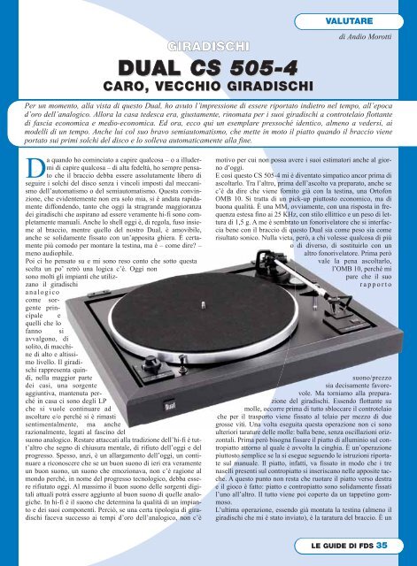 giradischi dual cs 505-4 caro, vecchio giradischi - Music Tools