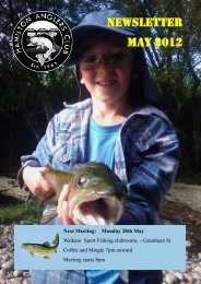 Hamilton Anglers Club May 2012 - Christchurch Fishing and Casting ...
