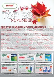 AKCIU TOP 20 NÃJDETE V TÃCHTO LEKÃRÅ‡ACH - LekÃ¡reÅˆ Dr.Max