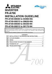 FR-A700 INSTALLATION GUIDELINE - Allied Automation, Inc.