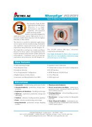 20/20FI - Fast IR3 Flame Detector - Spectrex Inc.