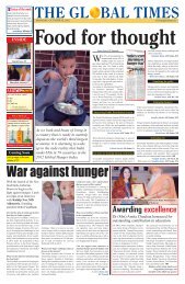 War against hunger - the global times