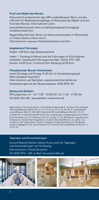 Programm - Rheinisches Landesmuseum Bonn