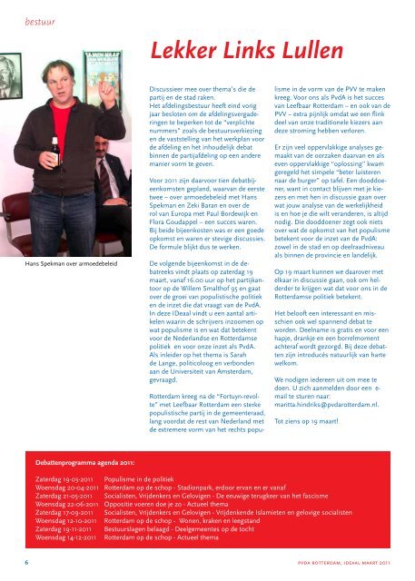 ideaal maart 2011.pdf - PvdA Rotterdam