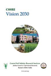 CSSRI Vision 2030 - Central Soil Salinity Research Institute