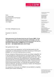 Herrn Dr. Thomas Hogh Bundesministerium der Finanzen ... - IdW