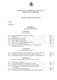 comune di campobello di licata regolamento edilizio titolo i