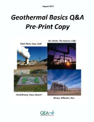 Pre-Print Copy - Geothermal Energy Association
