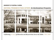 DOCTORAL PROGRAM IN PUBLIC AFFAIRS: An Interdisciplinary ...