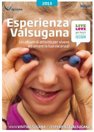 Brochure Esperienza Valsugana 2013