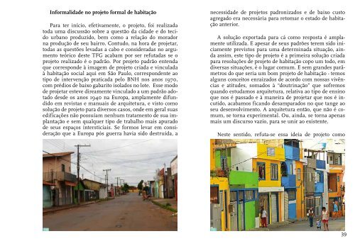 Informalidade no projeto formal de habitação - blog da Raquel Rolnik