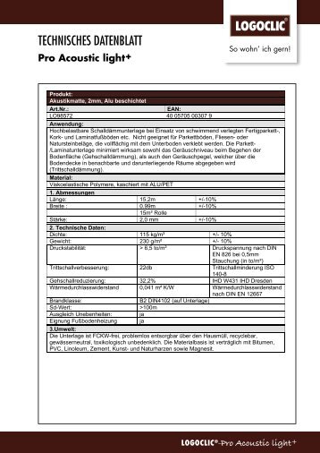 TECHNISCHES DATENBLATT - Logoclic