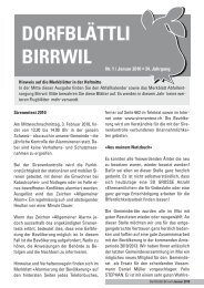 DORFBLÃTTLI BIRRWIL