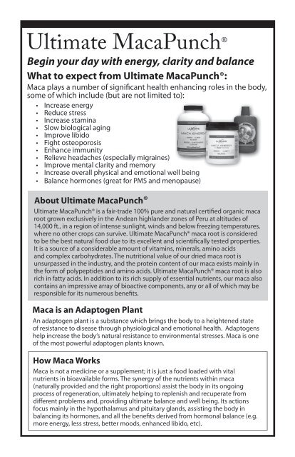 Maca Punch.pdf - Preferred Nutrition