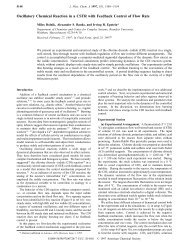 Oscillatory Chemical Reaction in a CSTR with Feedback - American ...