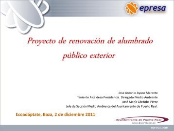 Proyecto de alumbrado exterior