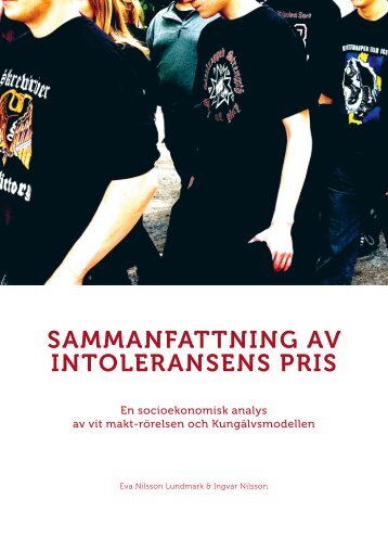 Läs rapporten Sammanställning av Intoleransens pris - Kungälv