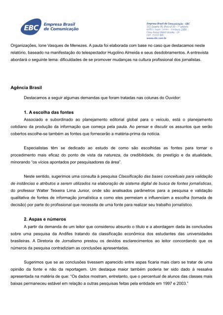 Agosto/2011 - EBC - Empresa Brasil de ComunicaÃ§Ã£o