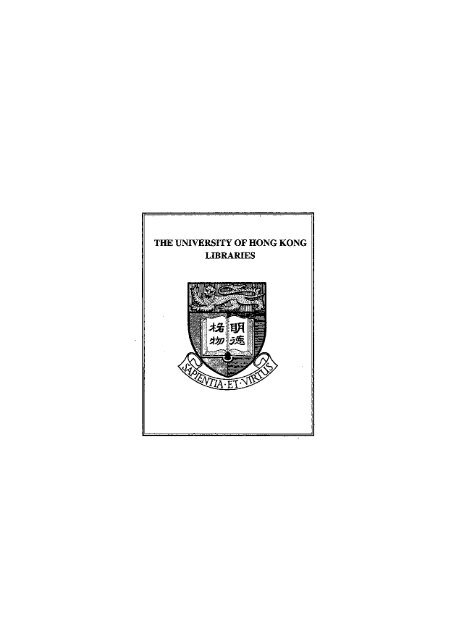 Projected Manpower Requirements - HKU Libraries - The University ...