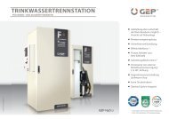 Trinkwasser Trennstation fÃ¼r Wand- und AuÃenhydranten - GEP